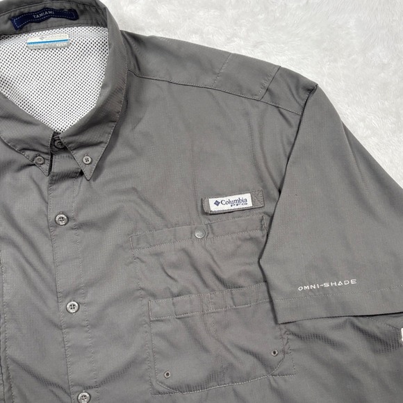 Columbia Other - Columbia Tamiami II PFG Button Shirt Men 4X Gray Short Sleeve Fishing Vented UPF